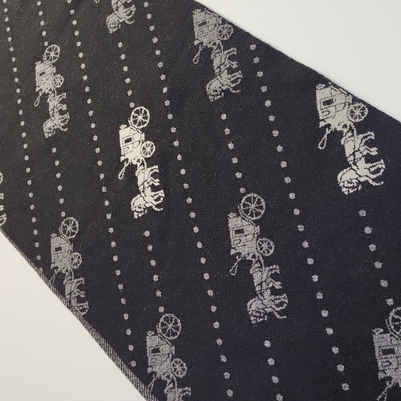Coach Horse and Carriage 100% Wool Scarf - Picture 2 of 12
